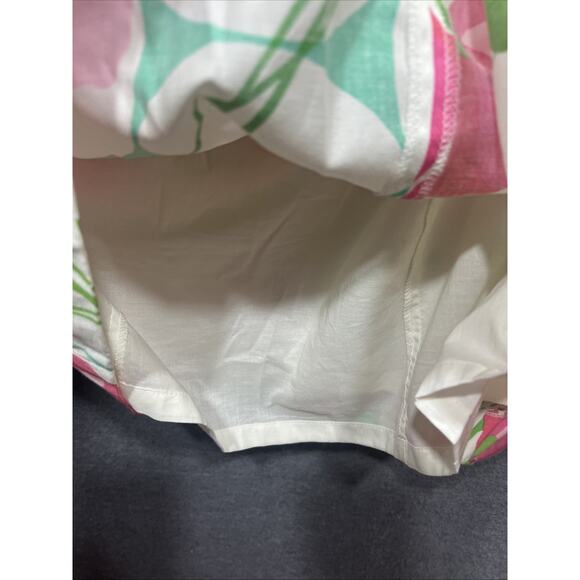 Lilly Pulitzer Franco Dress Classic White Had Me A Blast Floral Strapless Size 8 - Picture 14 of 14